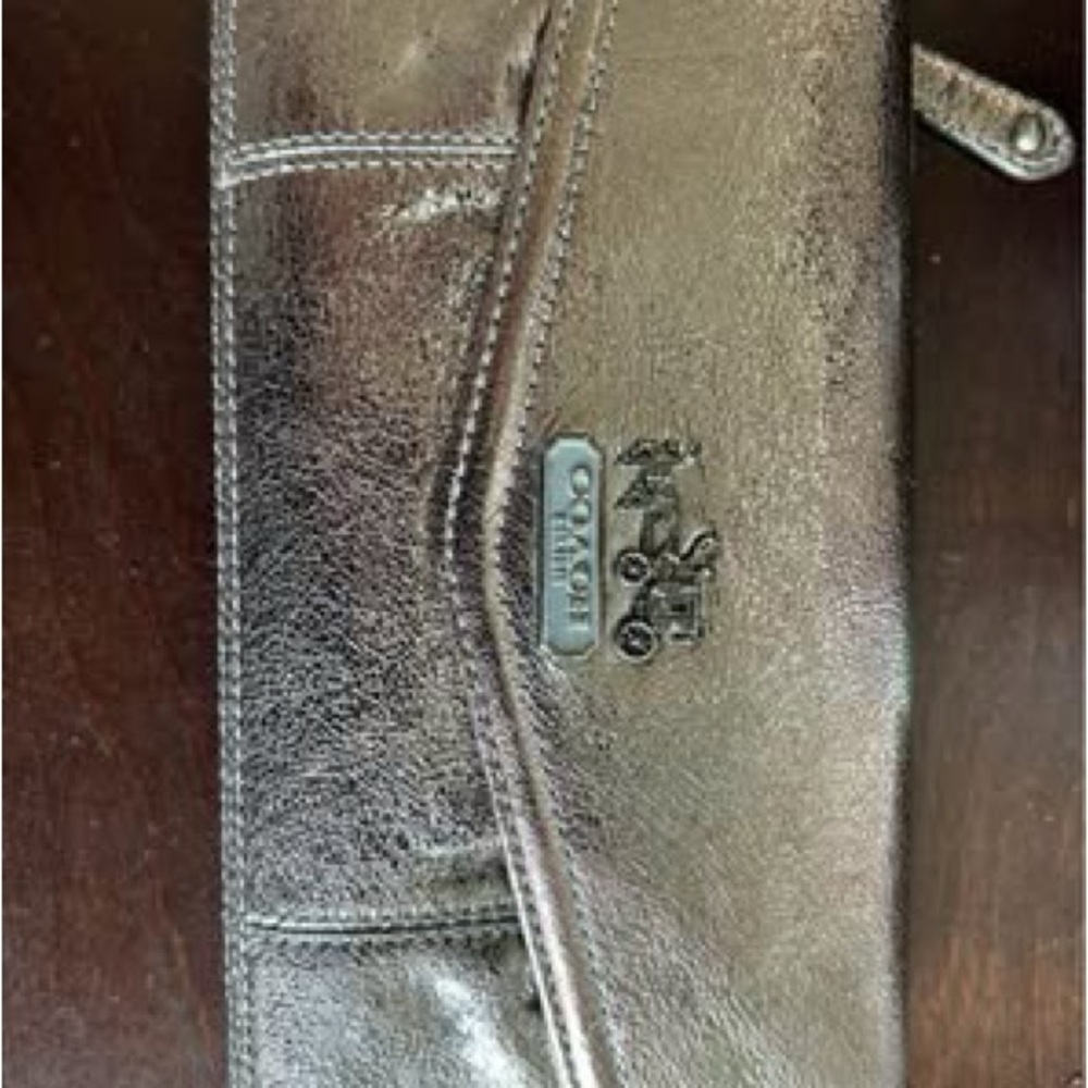 Coach Shimmering Metallic Wallet